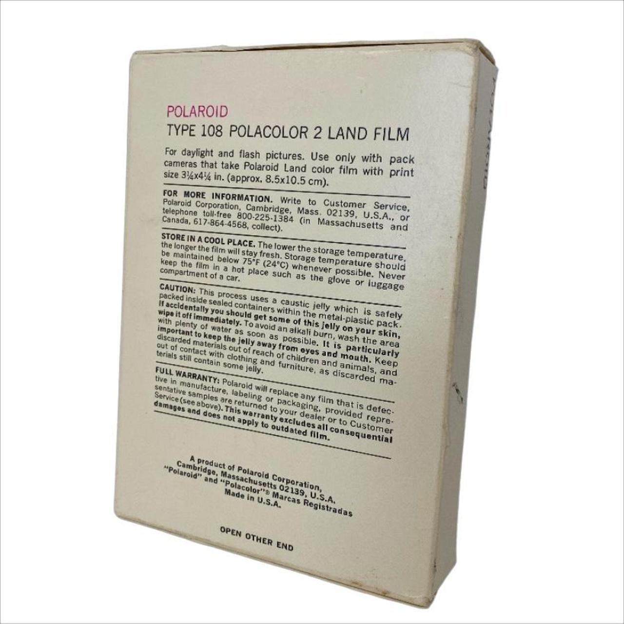 Vintage Polaroid Type 108 Land Film Film has Depop