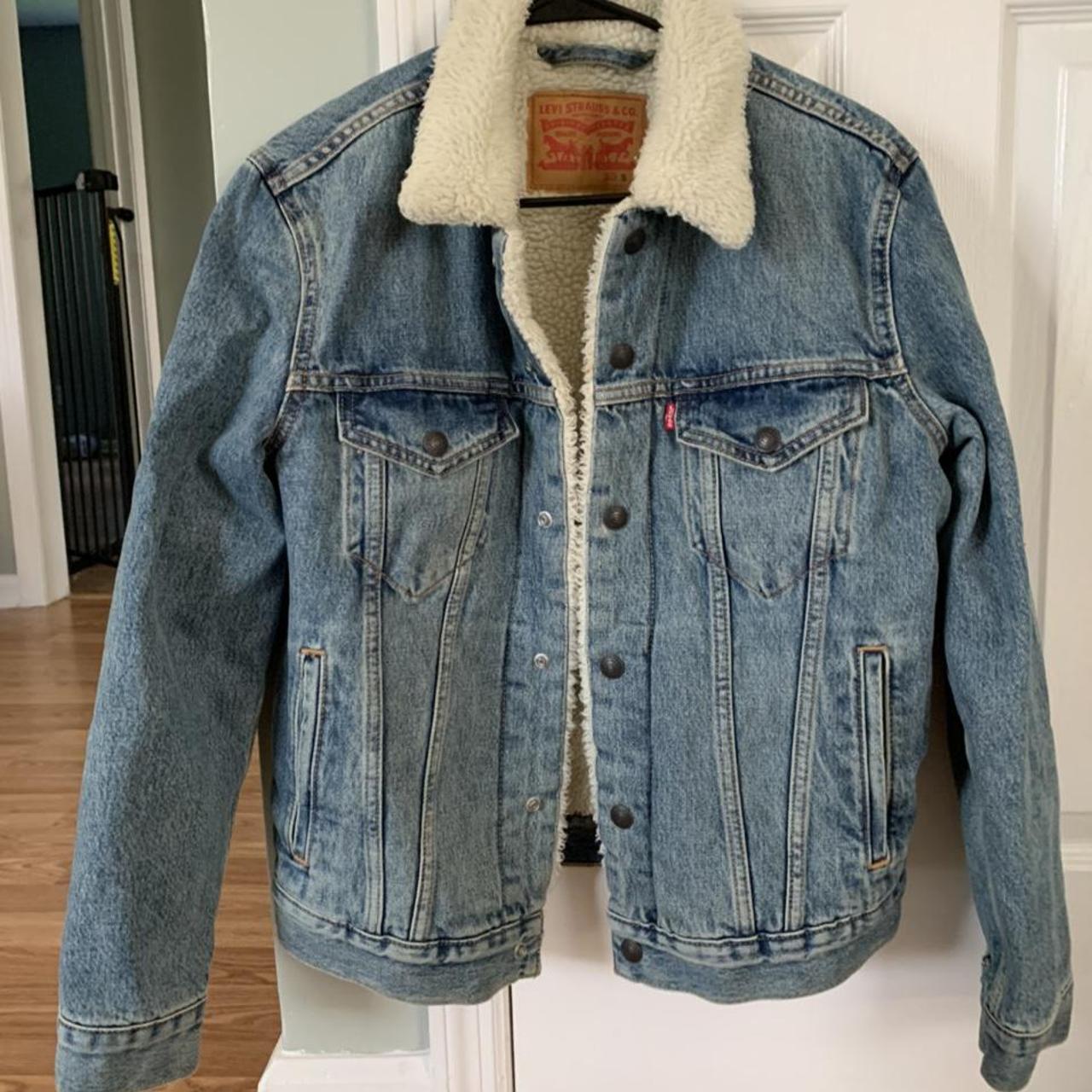 Levi Strauss trucker denim jacket. Only worn once.... - Depop