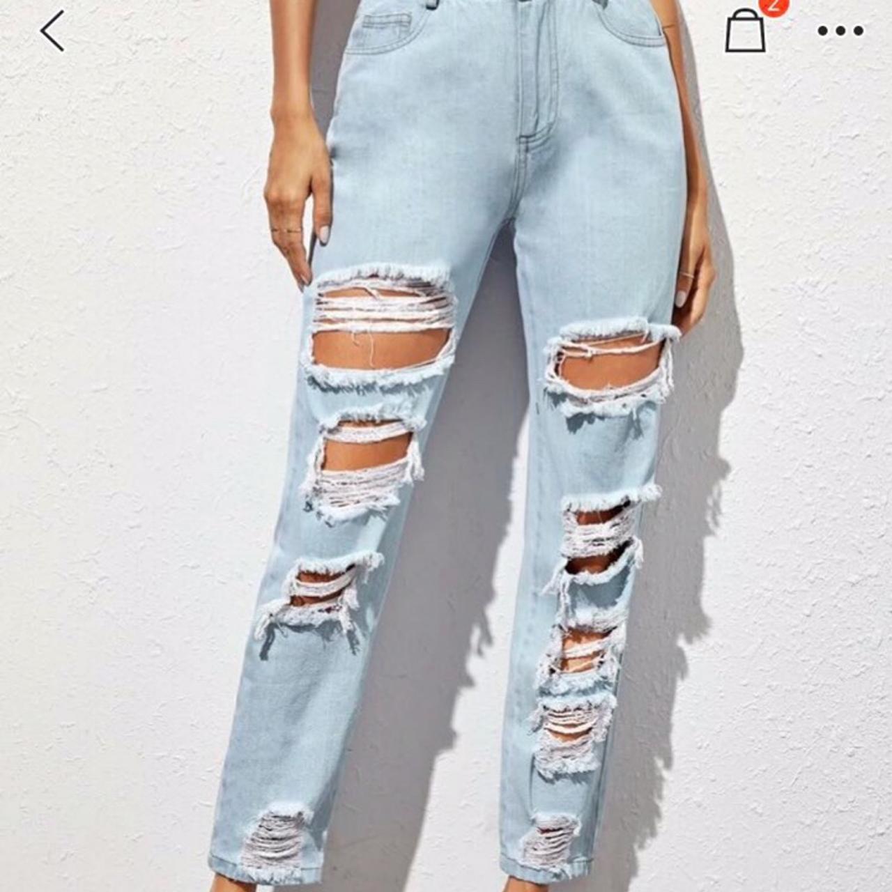 SHEIN ripped jeans Good quality and never worn out... - Depop