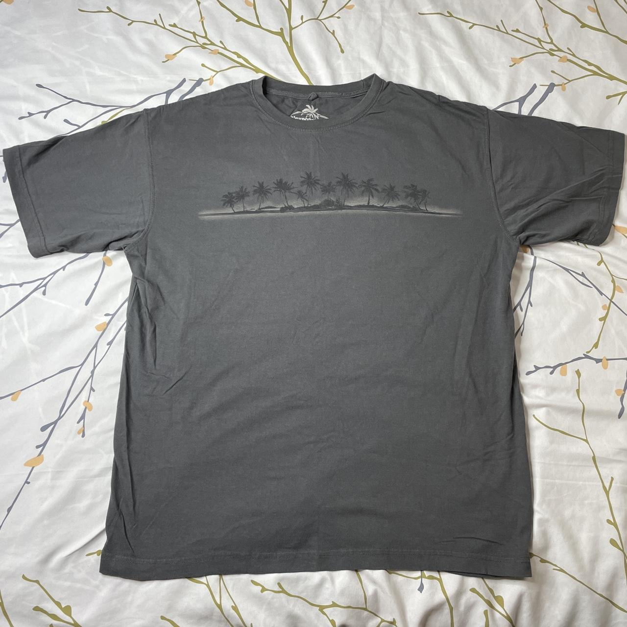 Newport Men's Grey and Black T-shirt | Depop