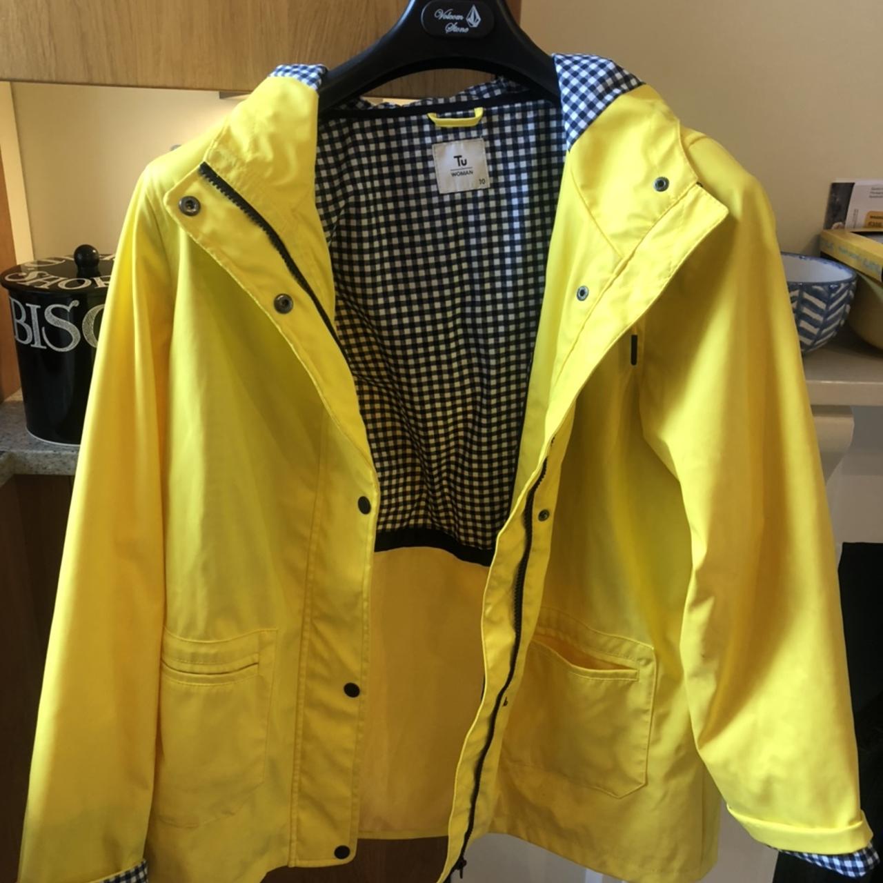 Lovely yellow rain coat from TU in good... - Depop