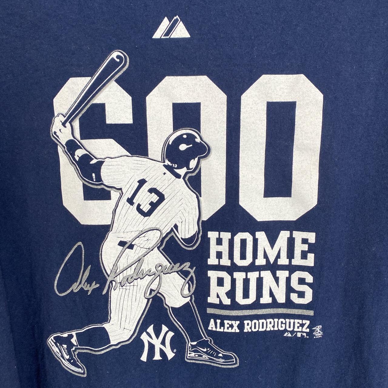 Alex Rodriguez New York Yankees Navy T-Shirt by Majestic