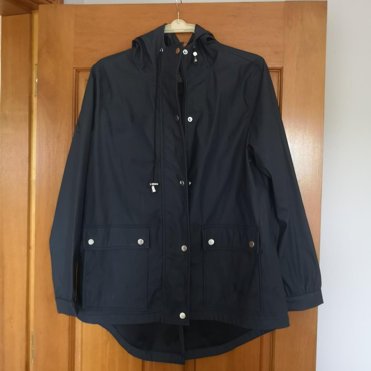 Primark Dark Navy Parka Raincoat 🌧️☔ Size M In... - Depop