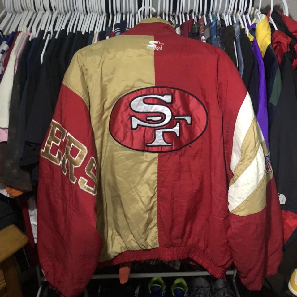 Vintage 90s Starter San Francisco 49ers Jacket Size - Depop