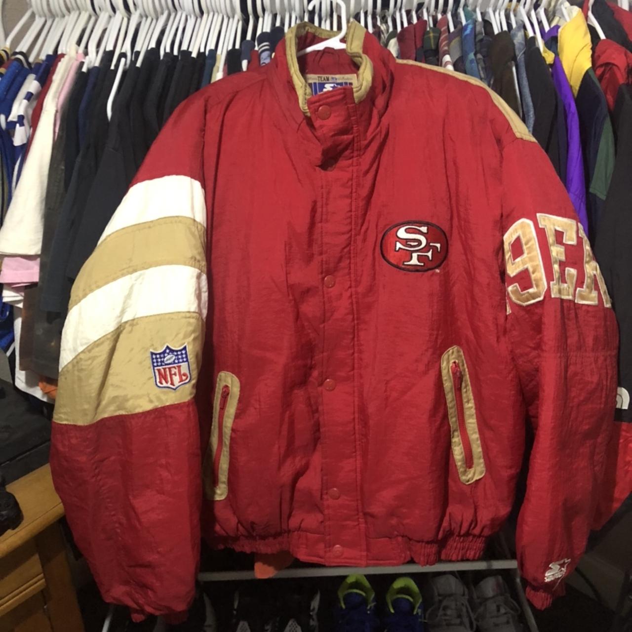 Vintage Starter Pro Line SF 49ers Sweatshirt Size - Depop