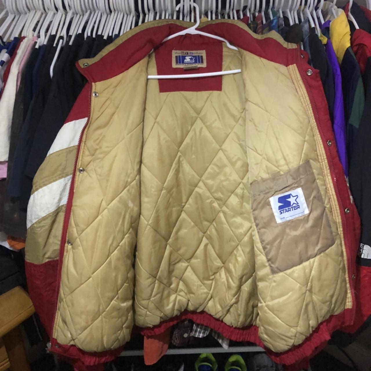 SAN FRANCISCO 49ERS SWINGSTER SATIN STARTER JACKET - Depop