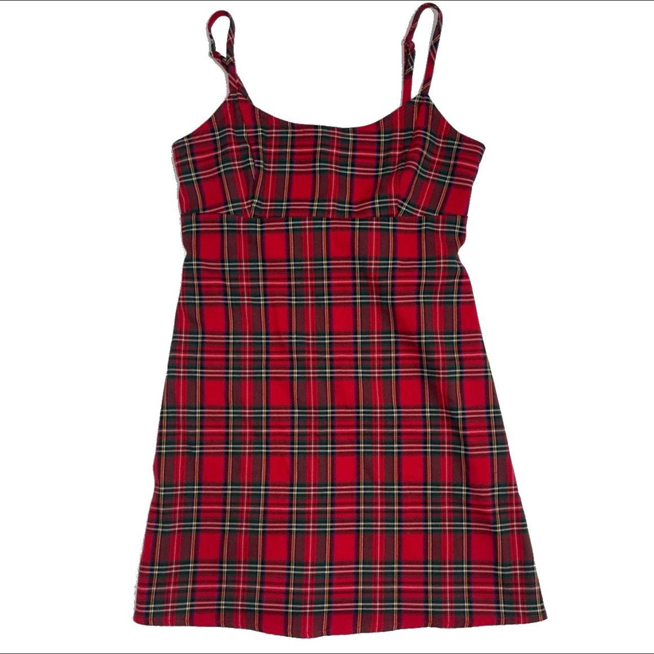brandy melville colleen red plaid dress, perfect... Depop
