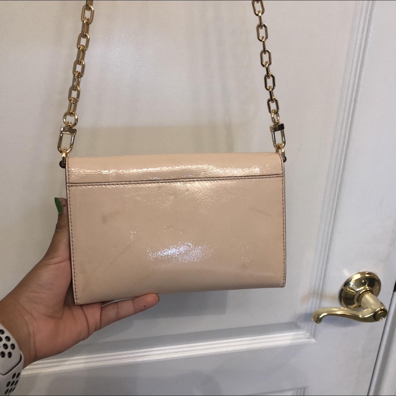 AUTHENTIC TORY BURCH LIGHT PINK CROSS BODY BAG WITH... Depop
