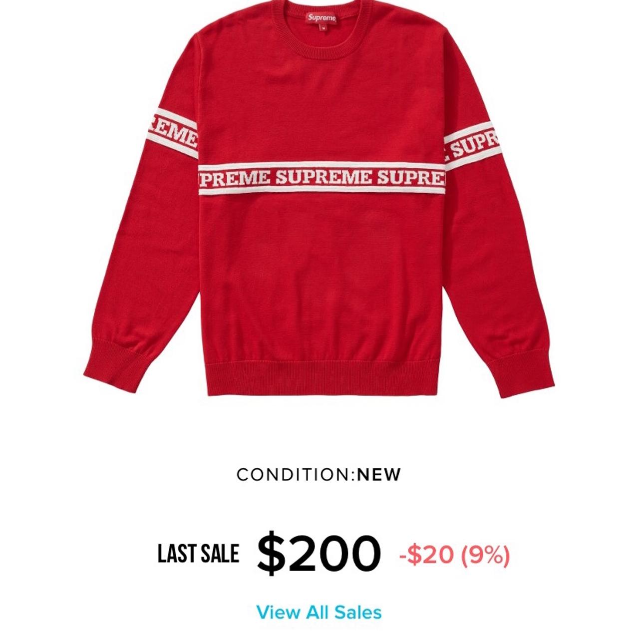 Supreme sweater Red Depop