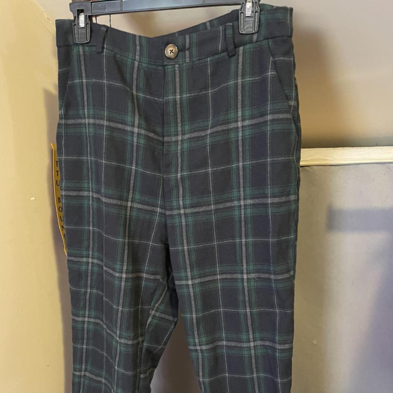 Plaid Pants from SheIn, has pockets in front, Only... - Depop