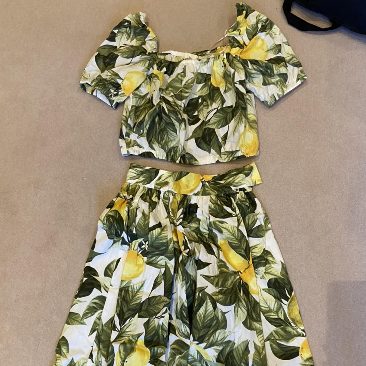 H&M lemon co ord Dolce vibes size 8 Never worn... - Depop