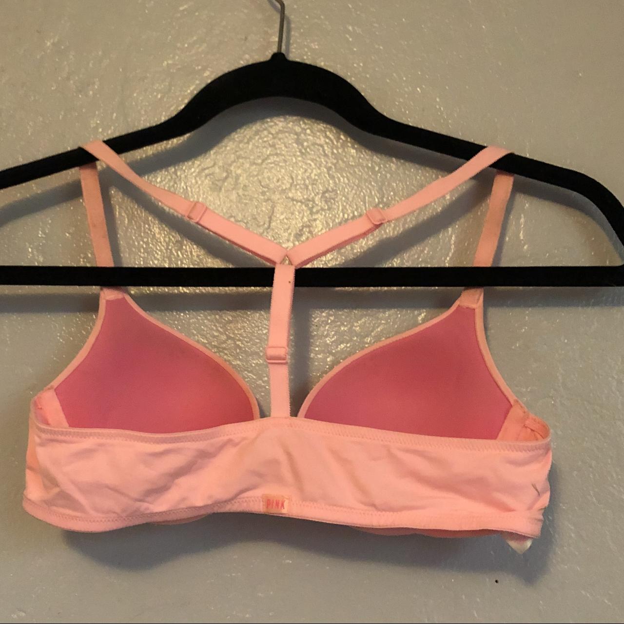 Victoria's Secret Pink bra. Amazing condition, worn - Depop