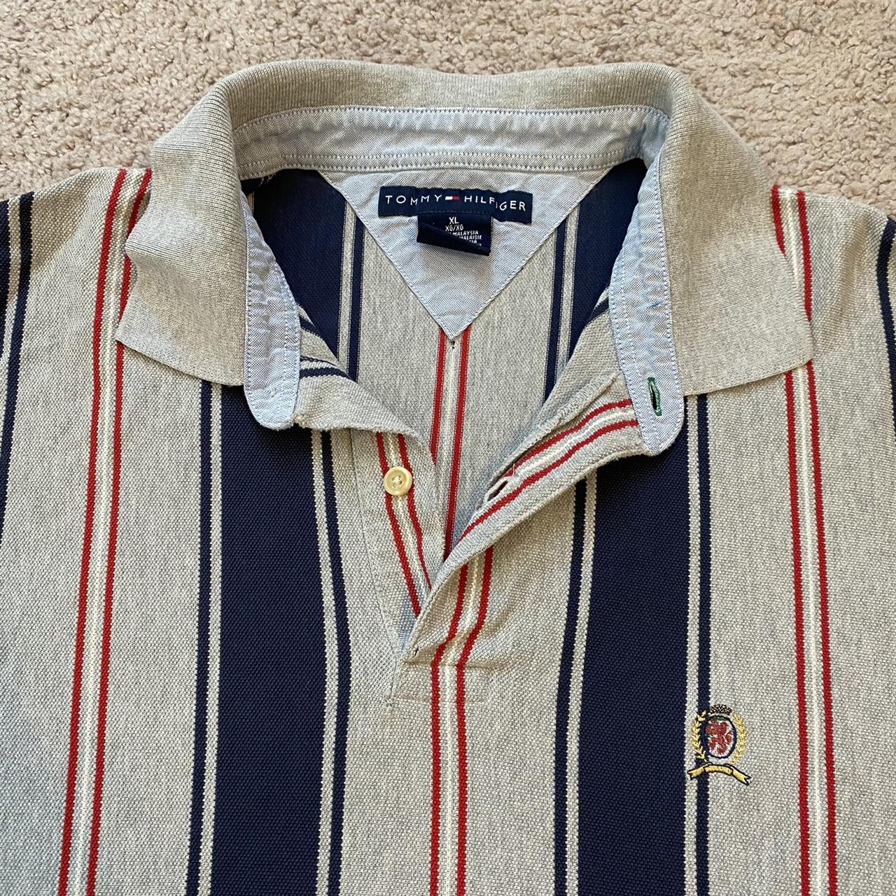 Tommy Hilfiger Vintage Striped Polo Shirt size XL 💙...