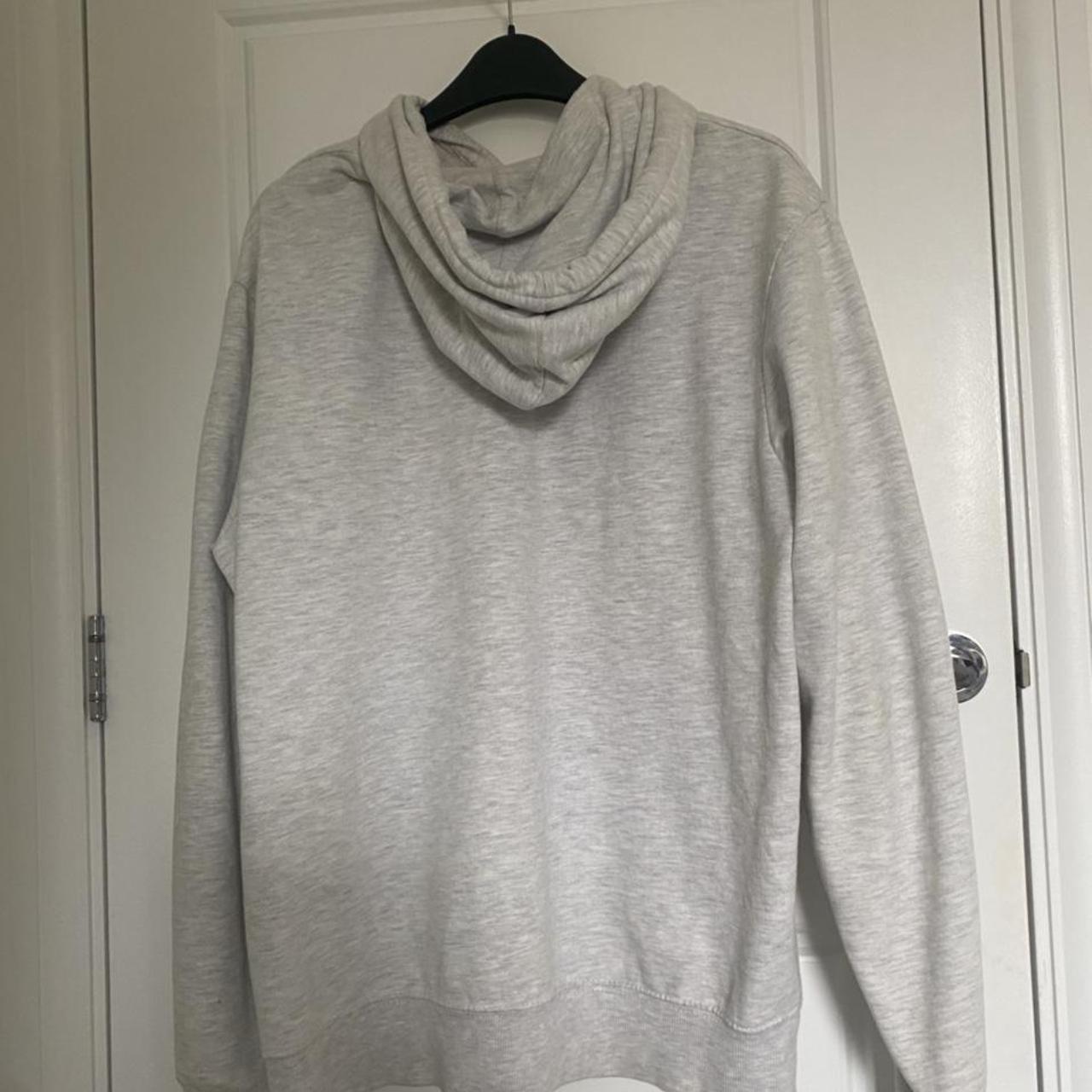 Grey pull and bear hoodie. Large but will fit an... - Depop