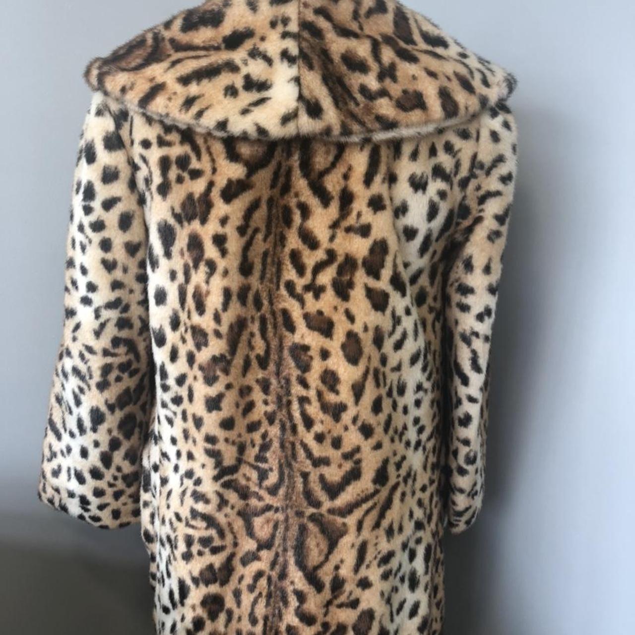 Top shop leopard faux fur coat new with store tags - Depop