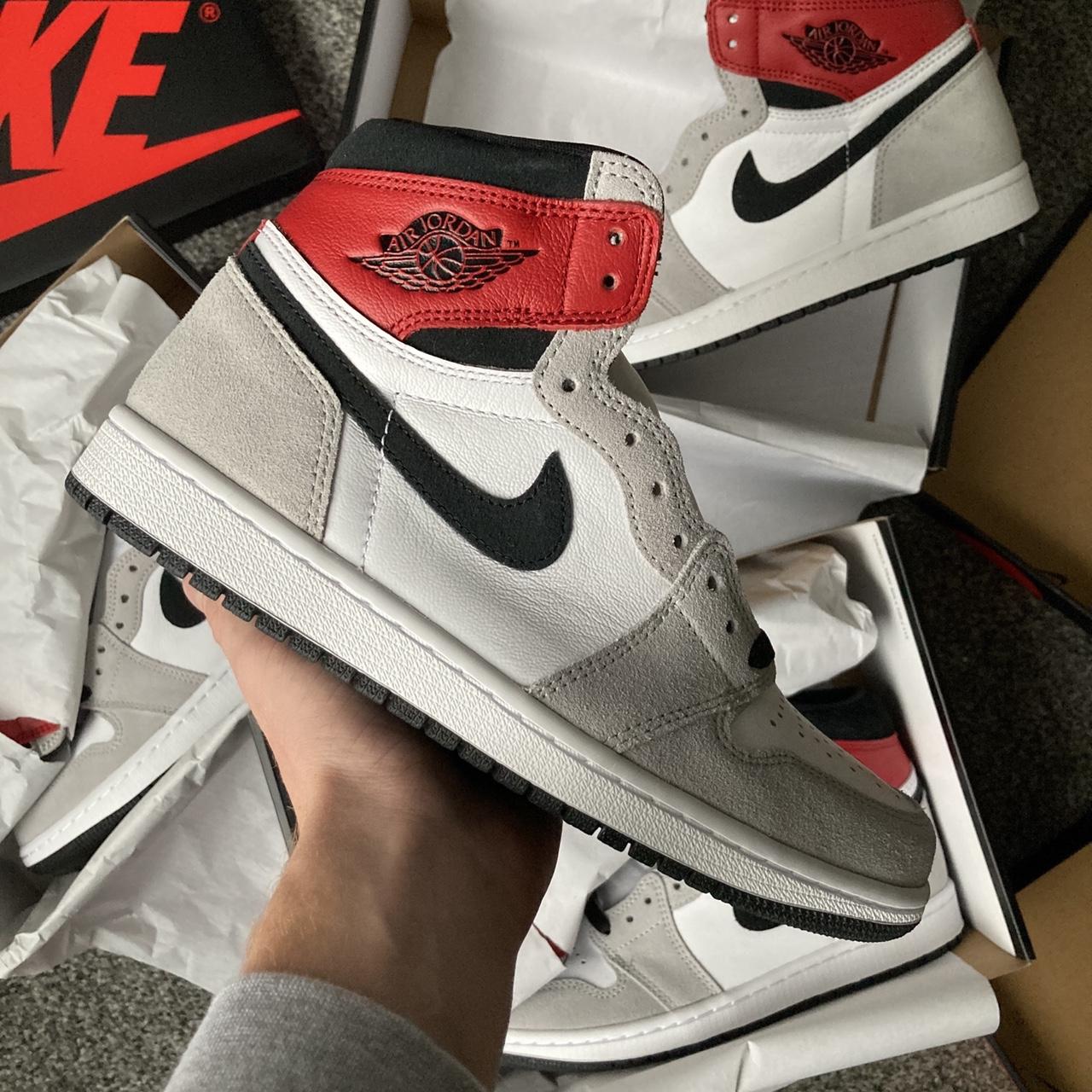 Nike Air Jordan 1 High Retro OG - Smoke Grey /... - Depop