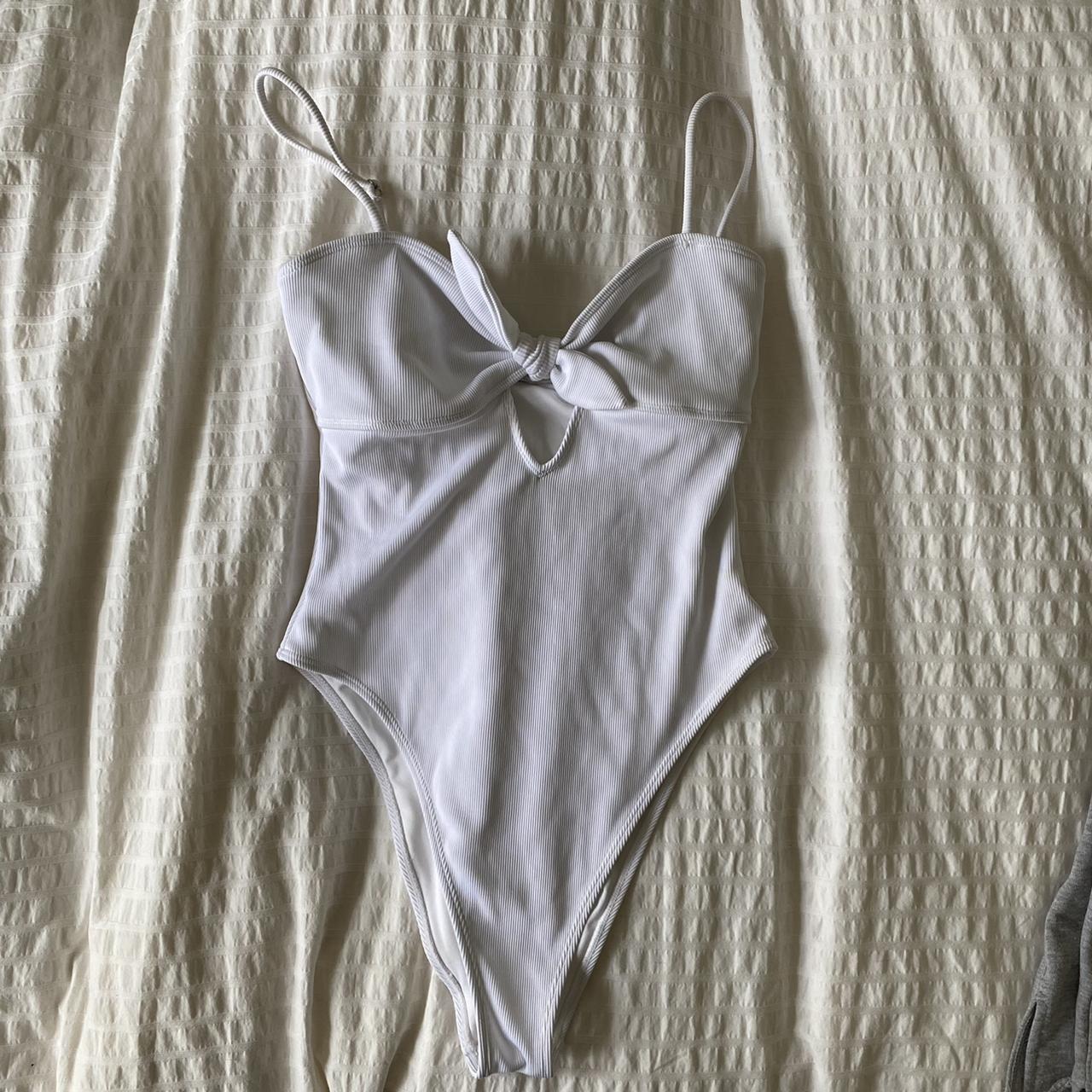 white one piece swimsuit ☁️ Perfect for insta... - Depop