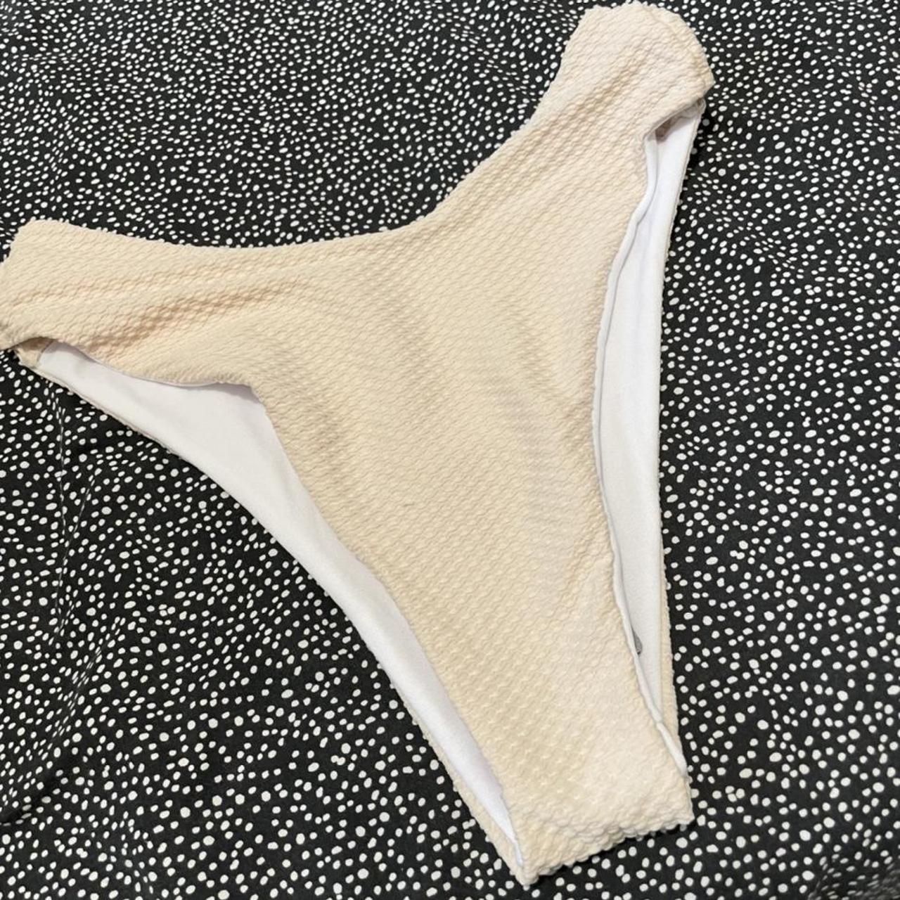 PLT nude waffle texture bikini bottoms - new with tags - Depop
