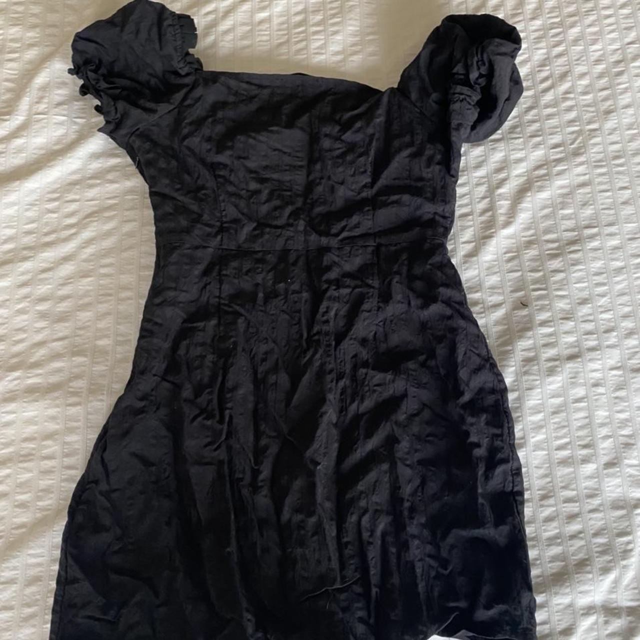 Shein black dress! Never worn but needs to be ironed... - Depop