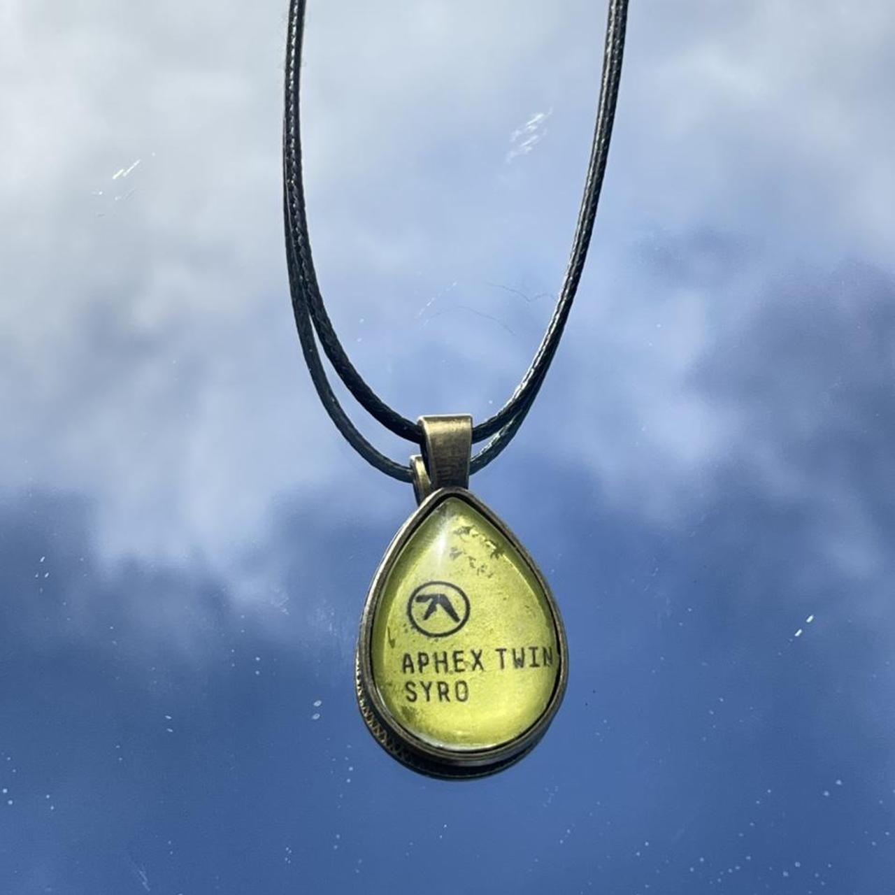 aphex twin gold pendant💚 album syro (2014) handmade... Depop