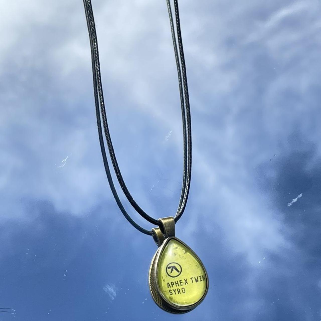 aphex twin gold pendant💚 album syro (2014) handmade... Depop
