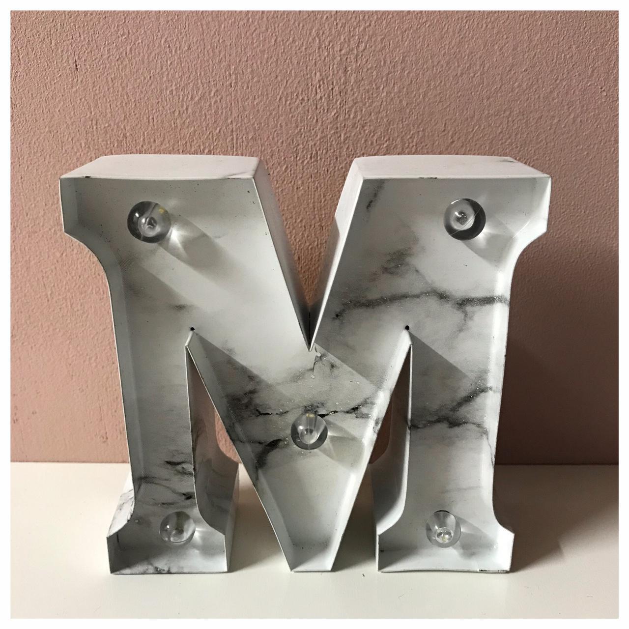 Product Image 2 - Typo Marble Design “M” Marquee