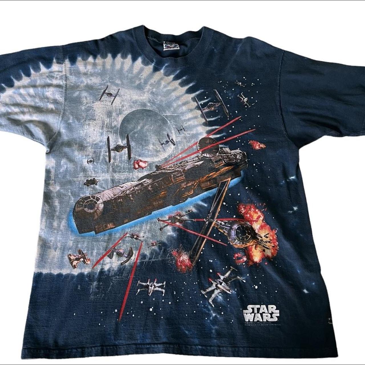 Insane 1997 Star Wars on a liquid blue Ultra rare,... - Depop