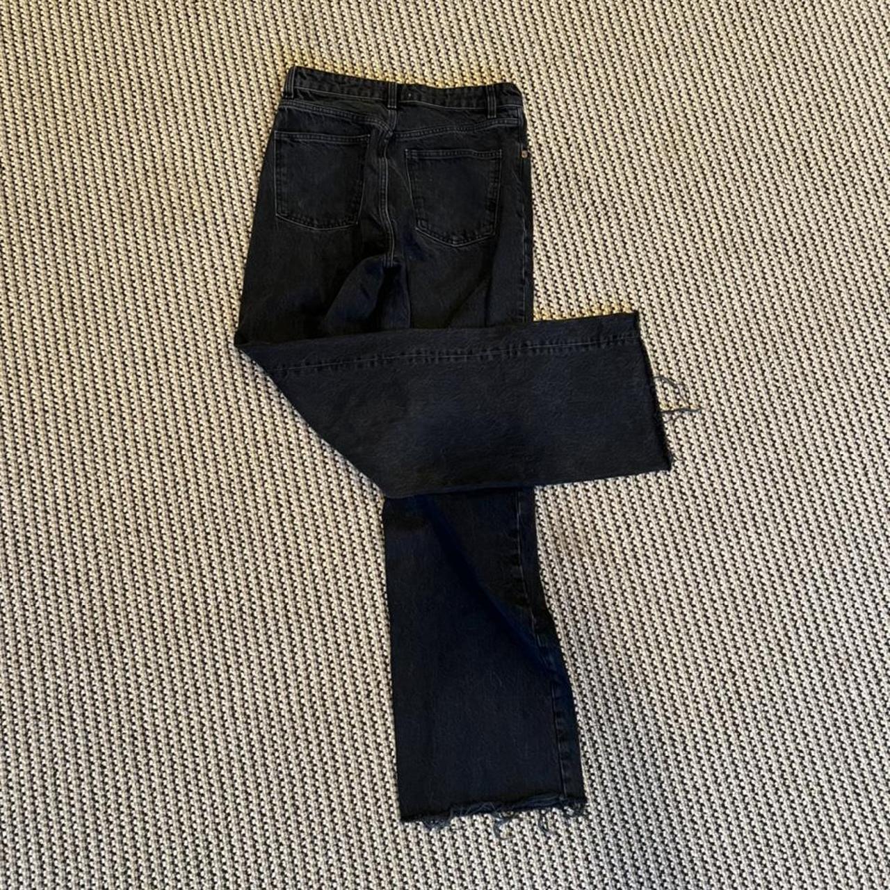 zara black wide leg jeans