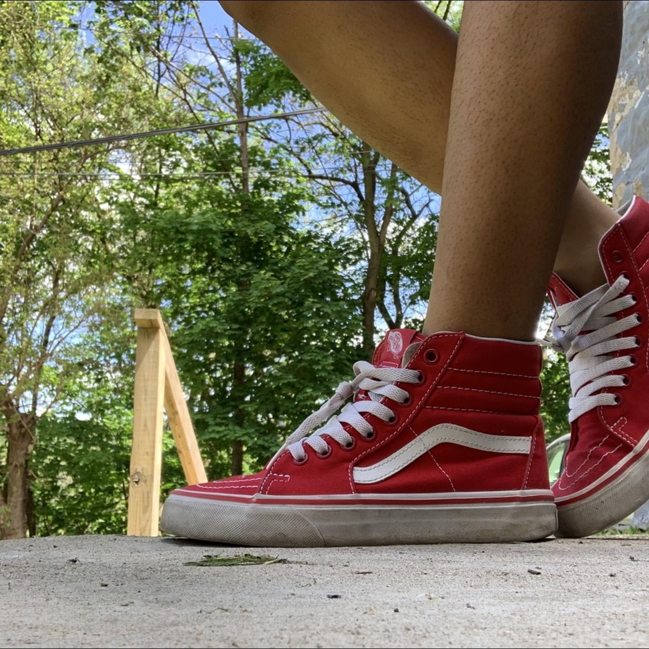 Off the wall vans red sale