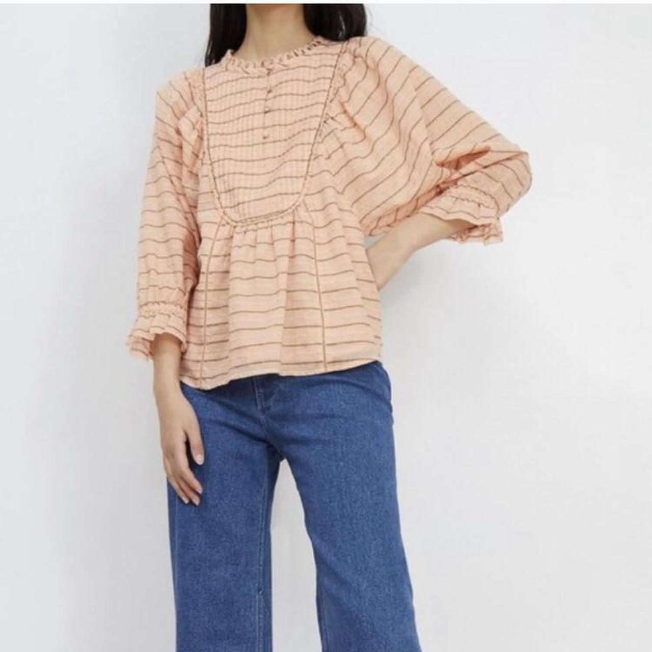 Product Image 4 - APIECE APART orange stripe blouse,