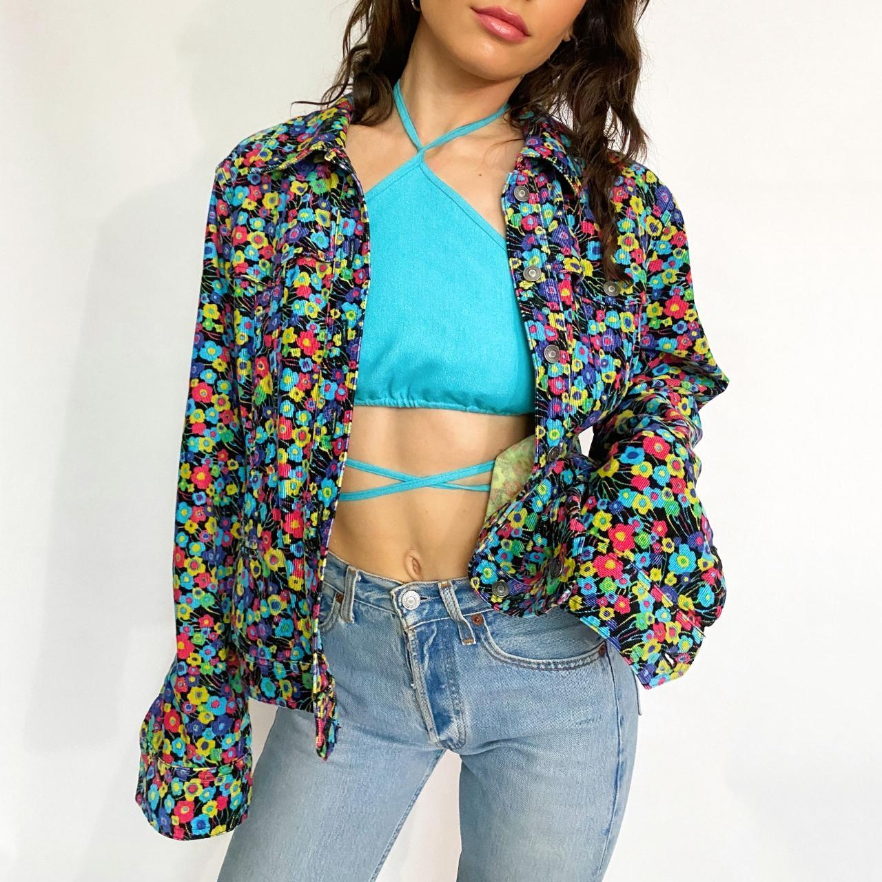 floral corduroy jacket