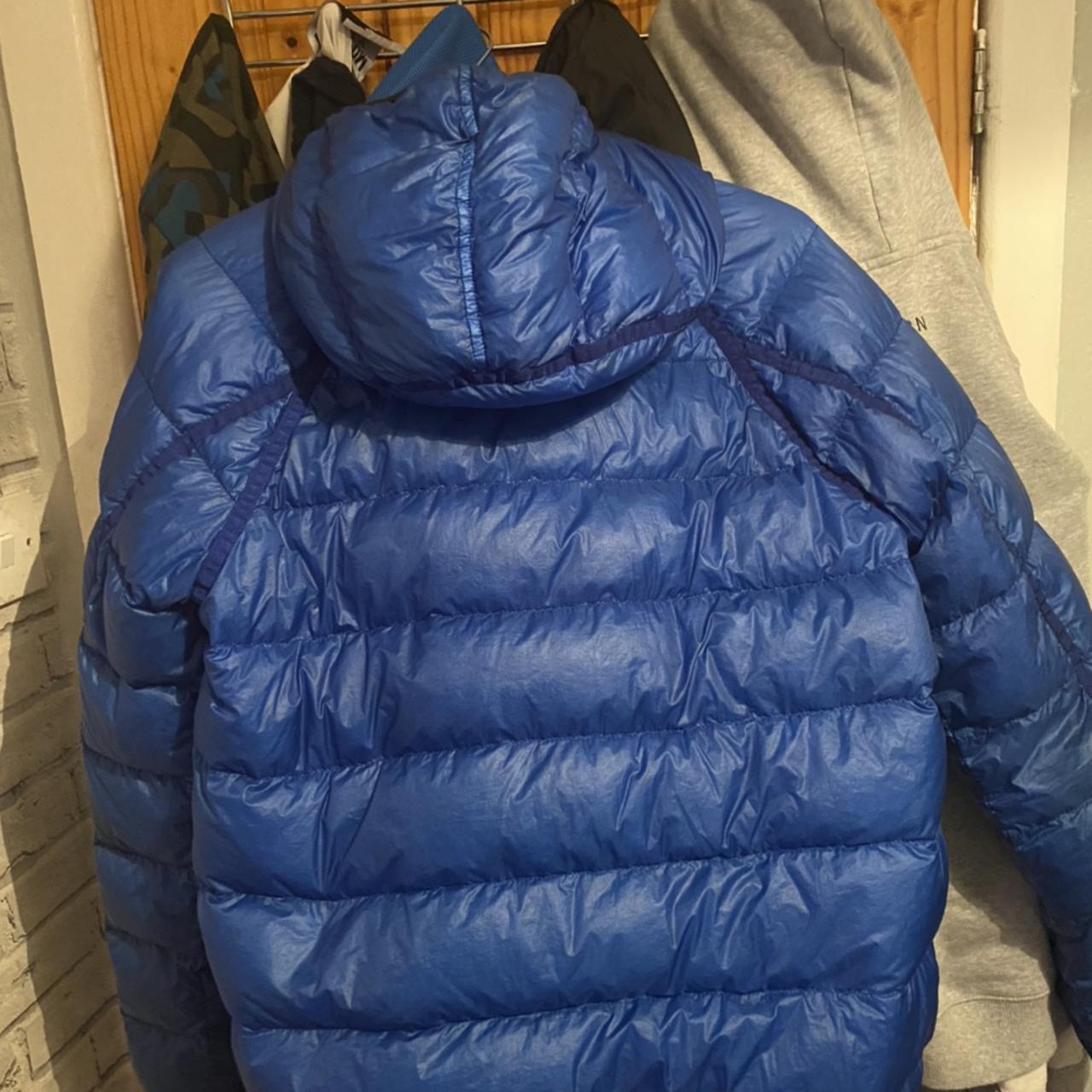 Stone island down jacket in this stunning blue. 100%... - Depop