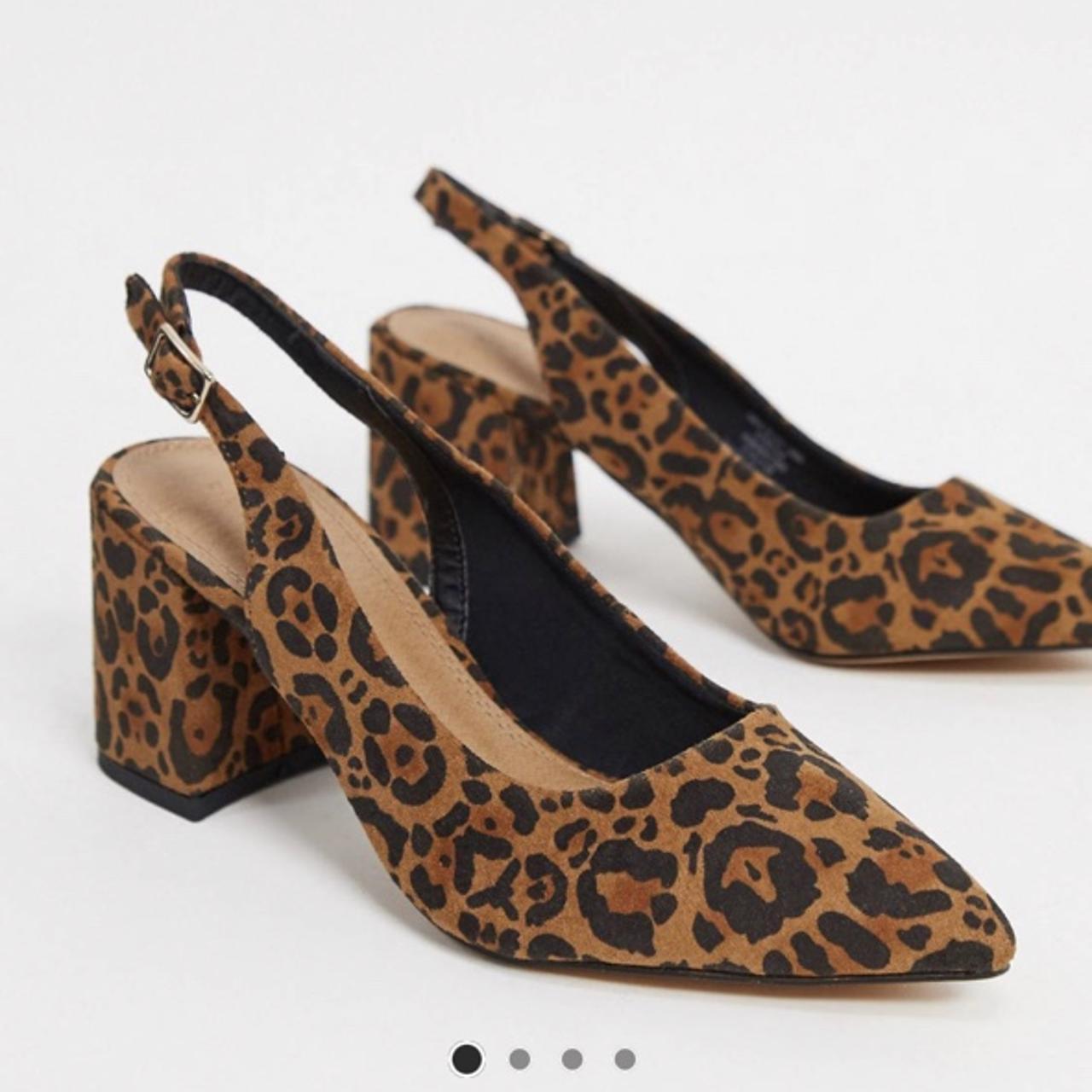 ASOS design sling back mid heels in