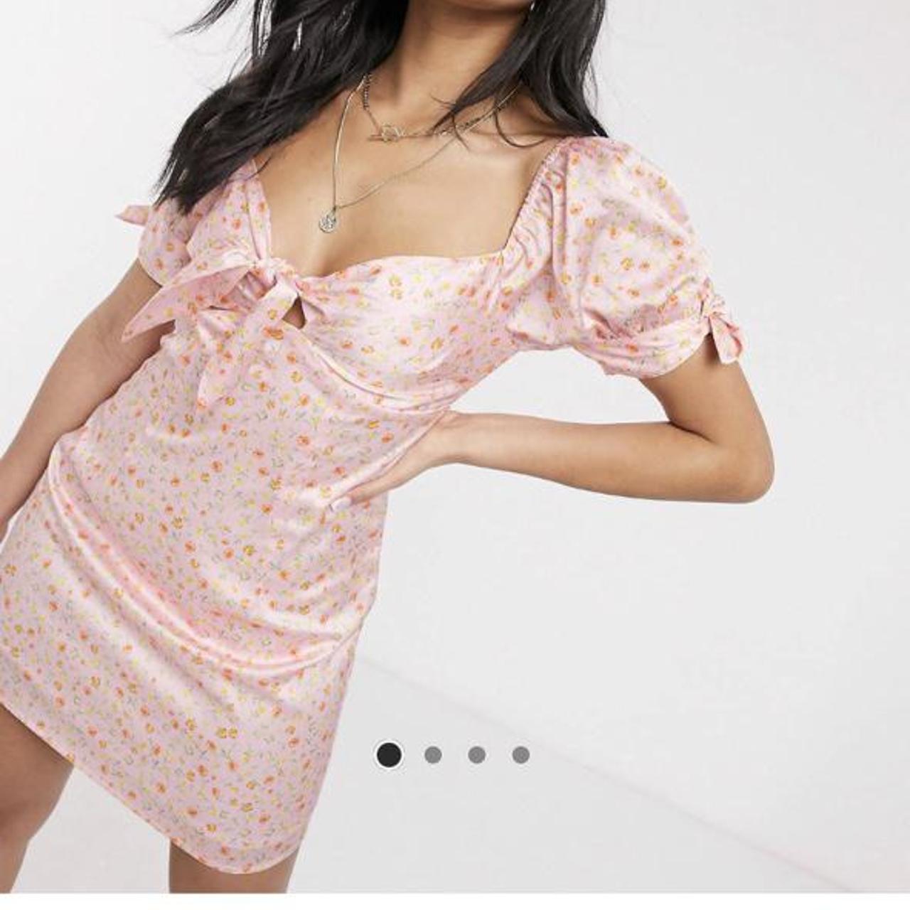 Skylar Rose mini tea dress with tie for tin Depop - Main Image