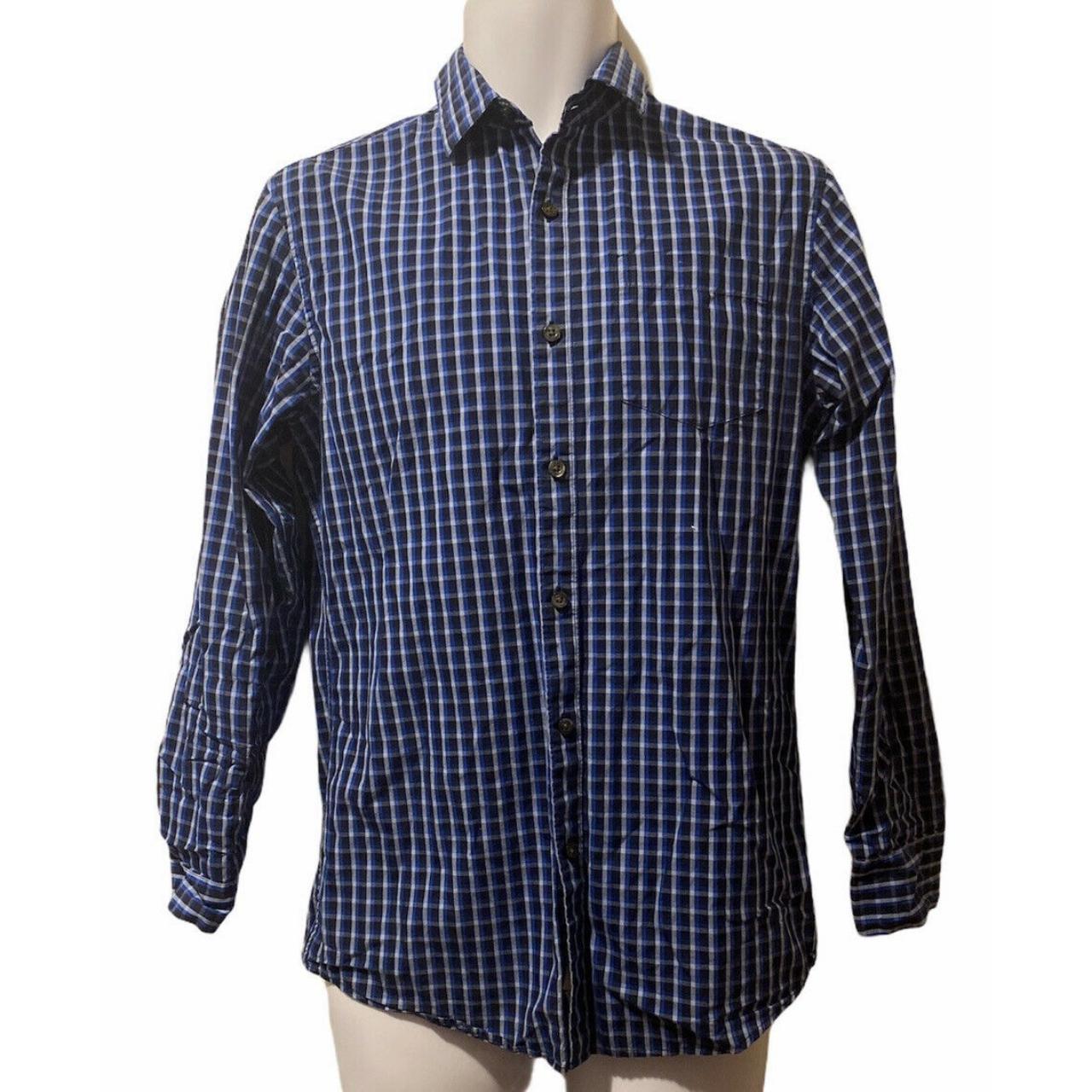 Liz Claiborne Men's Blue Shirt | Depop