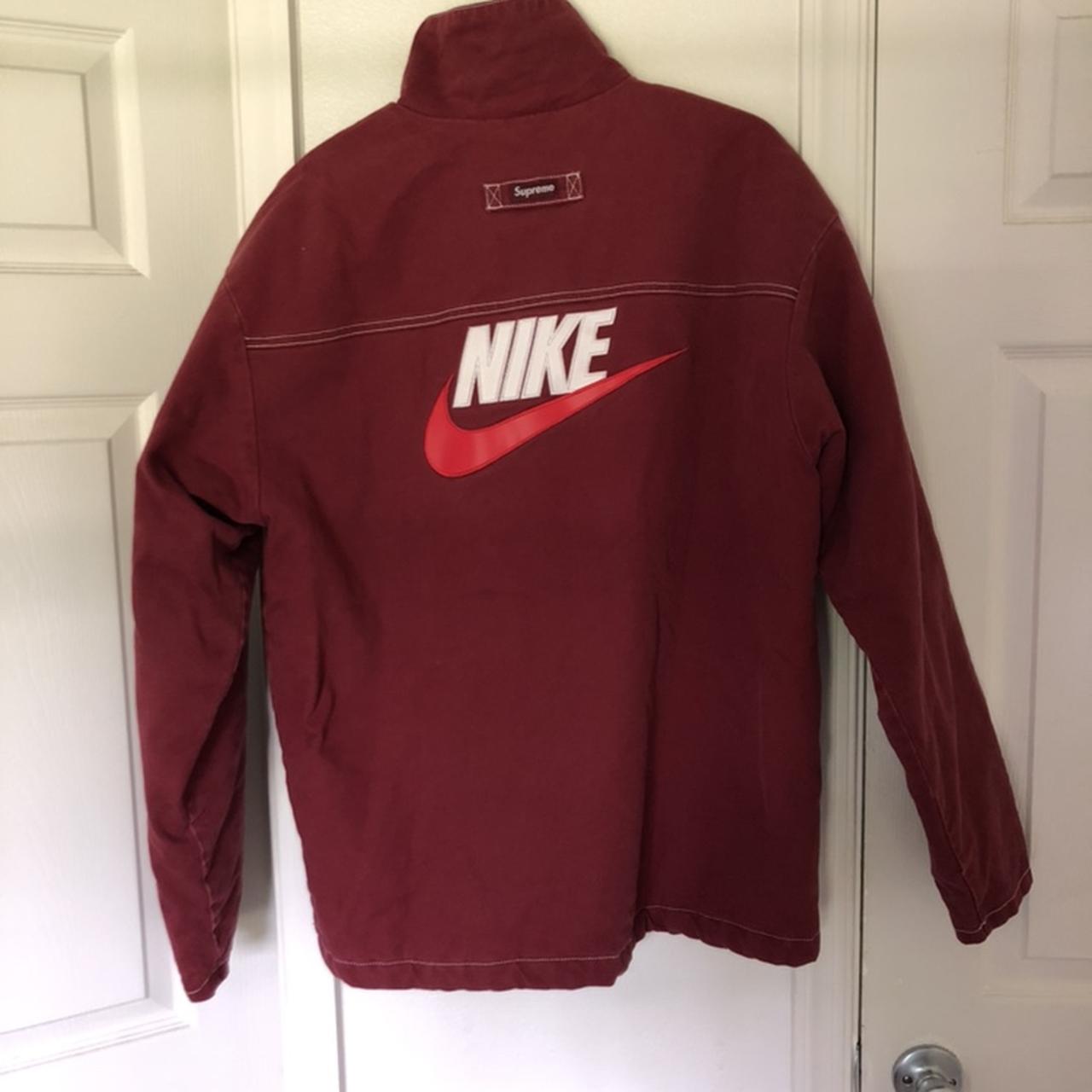 Supreme x Nike double zip quilted work jacket - Depop