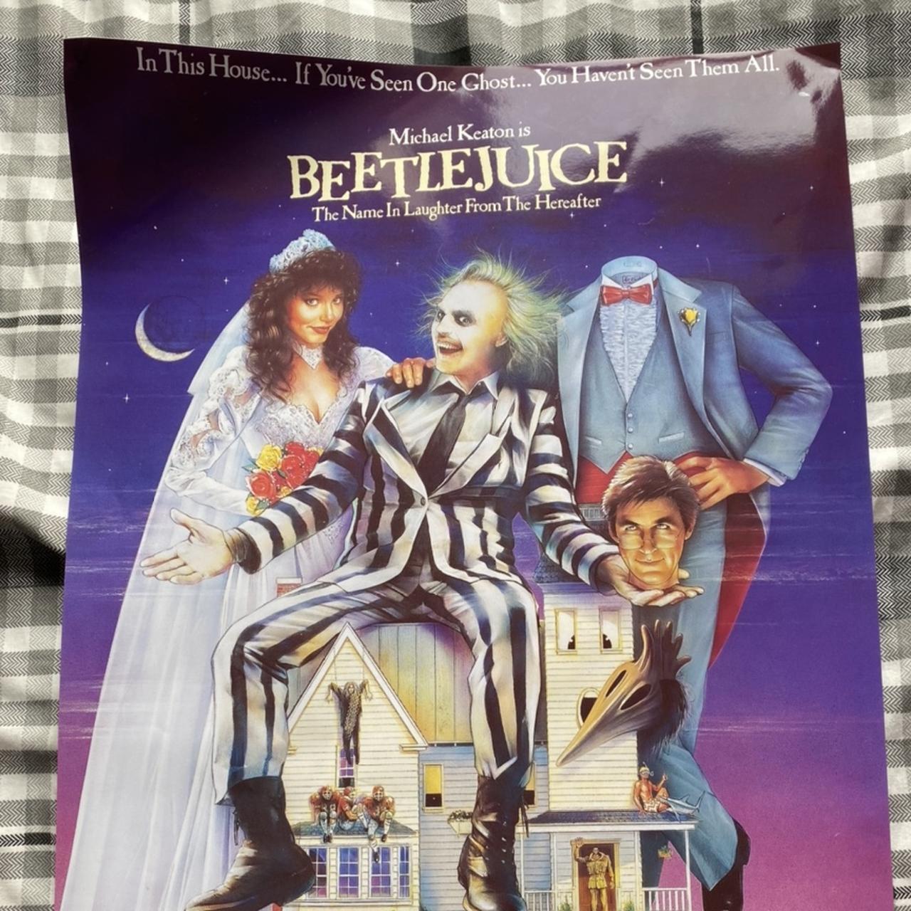 Beetlejuice A2 Poster - Used, White Tack Marks On - Depop