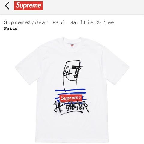 Supreme X Jean Paul Gaultier Tee, sold out on...