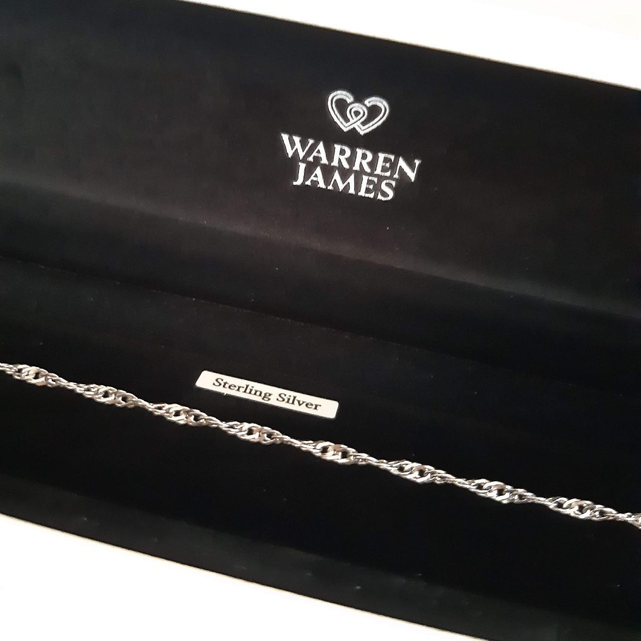 warren james silver bracelet unworn, bracelet & box... Depop