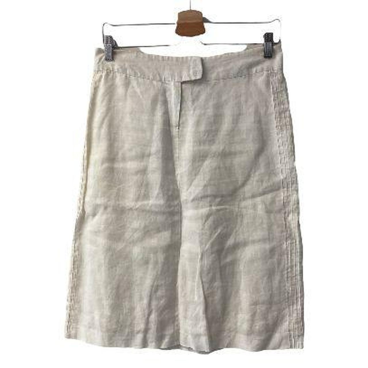 Zara Women's White and Cream Skirt