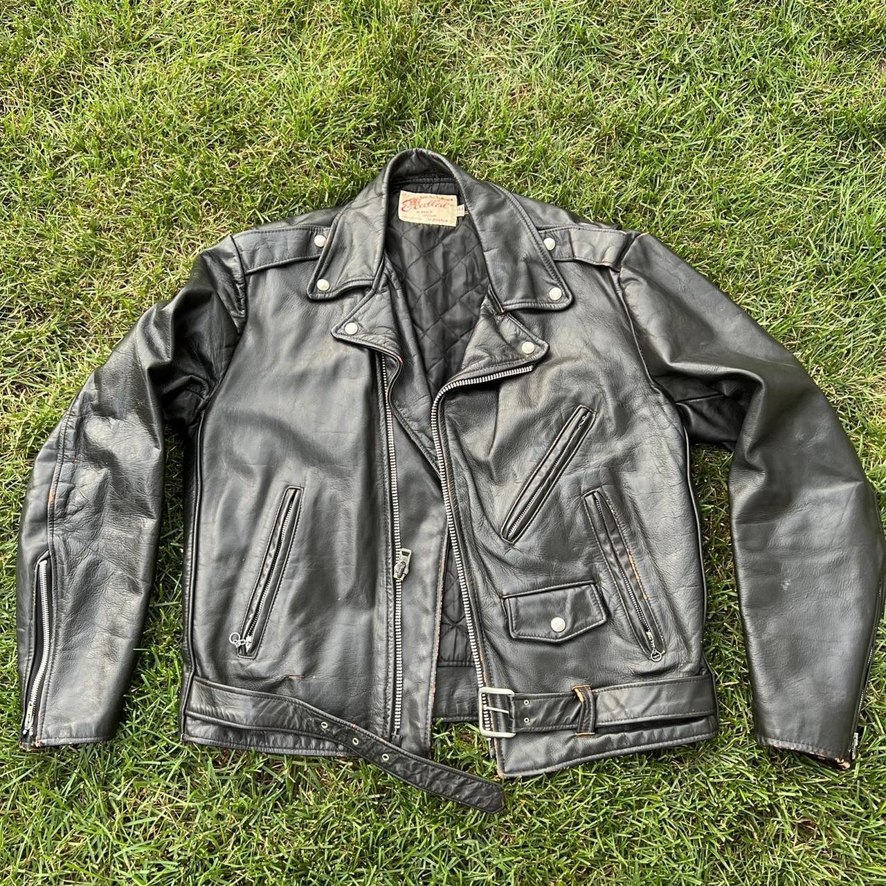 Excelled genuine 2024 leather jacket