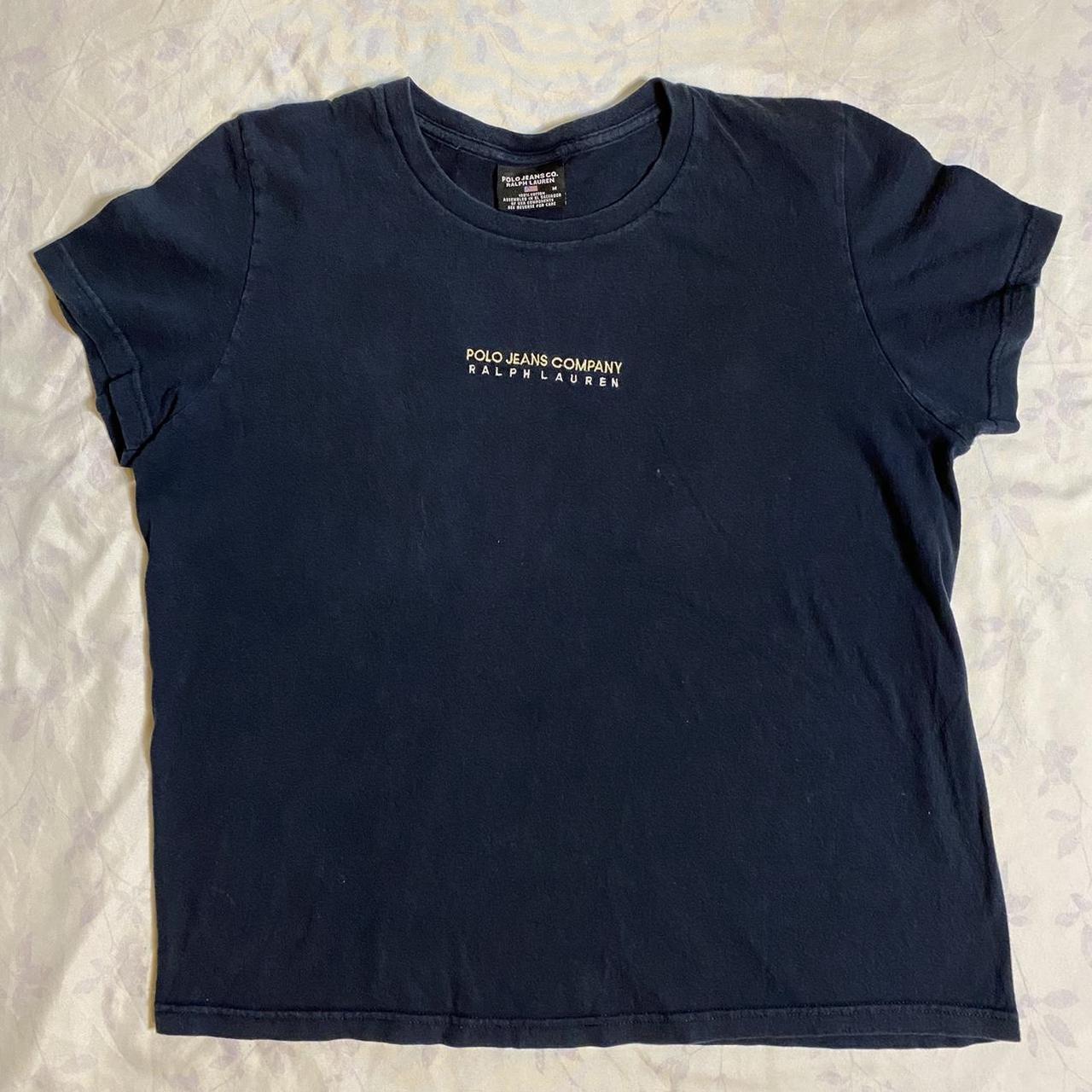 vintage y2k polo jeans tshirt. one minor stain can... - Depop