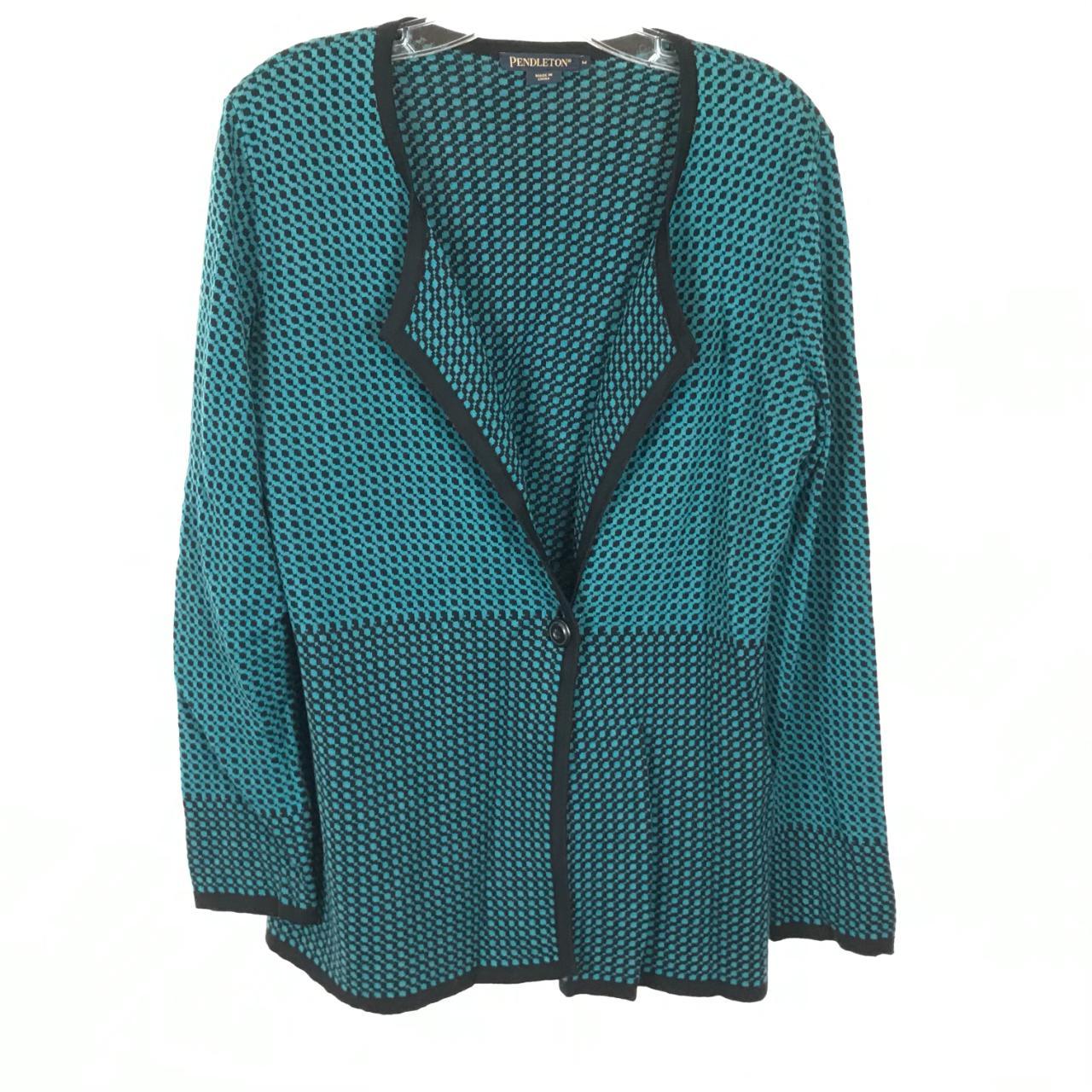 Women's Blue and Black Cardigan