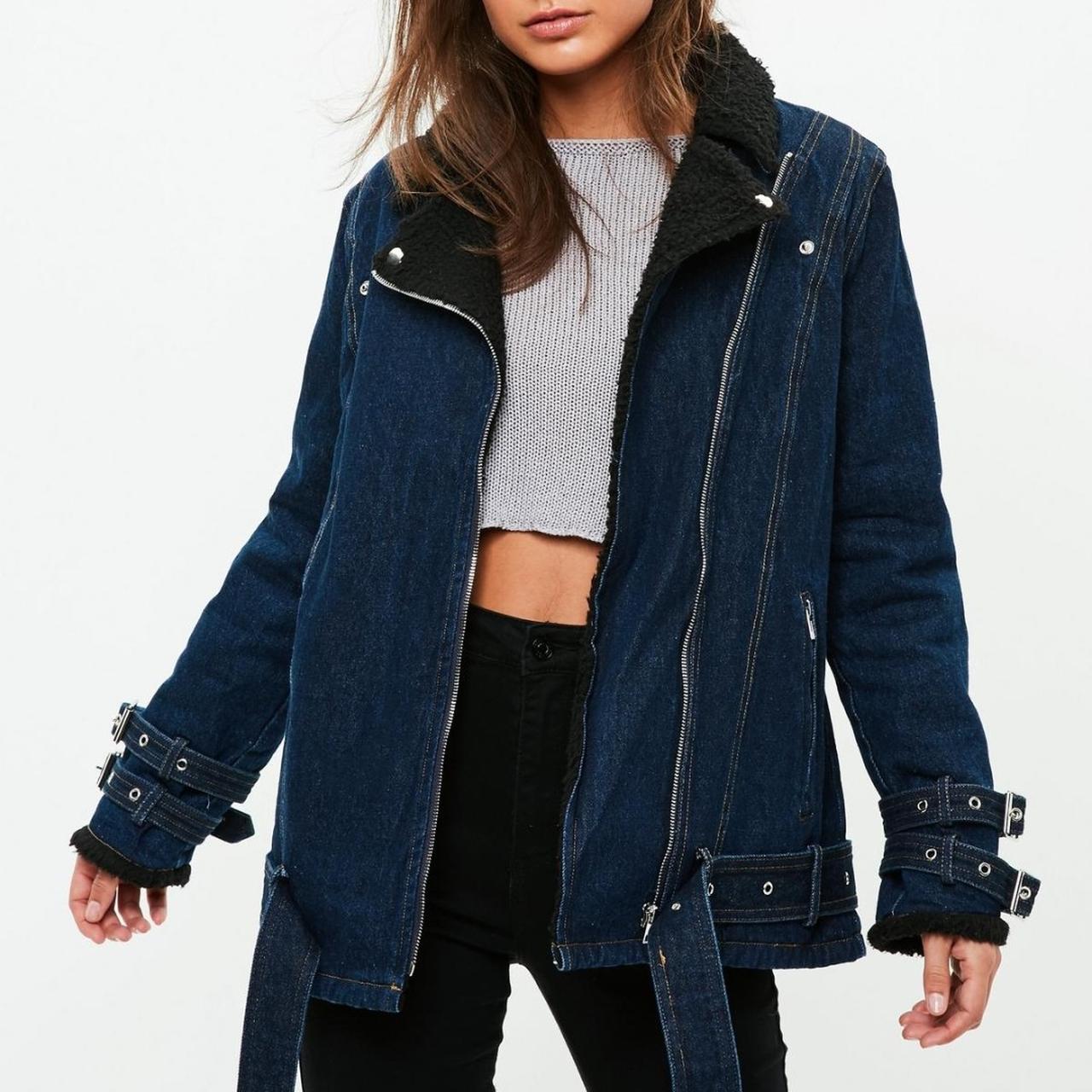 Missguided borg aviator jacket best sale