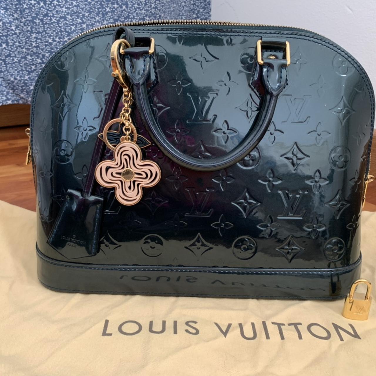Louis Vuitton Bleu Nuit Monogram Vernis Alma PM - Shop Preloved LV – Love  that Bag etc - Preowned Designer Fashions