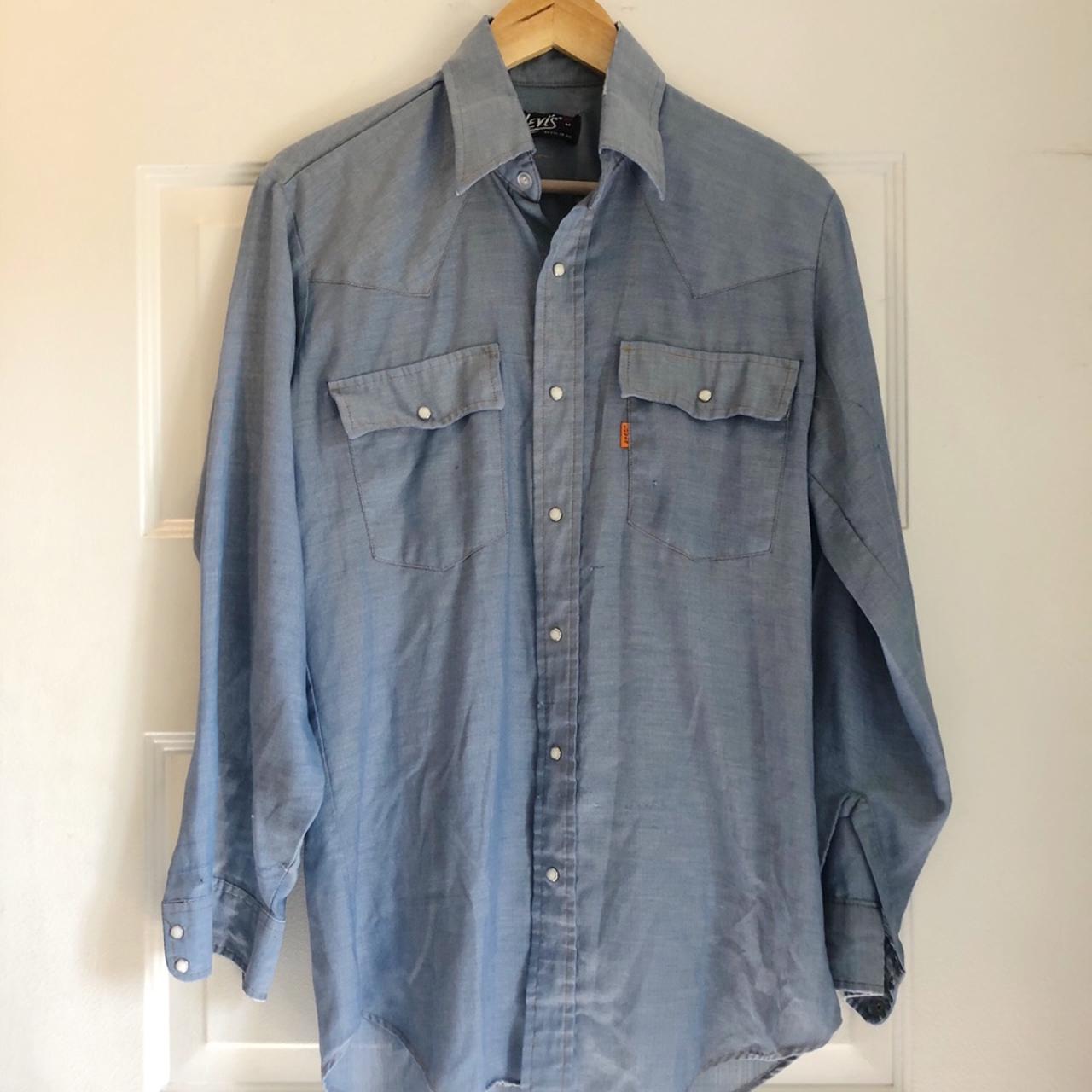 LEVI’S | Cowboy snap long sleeve button up... - Depop