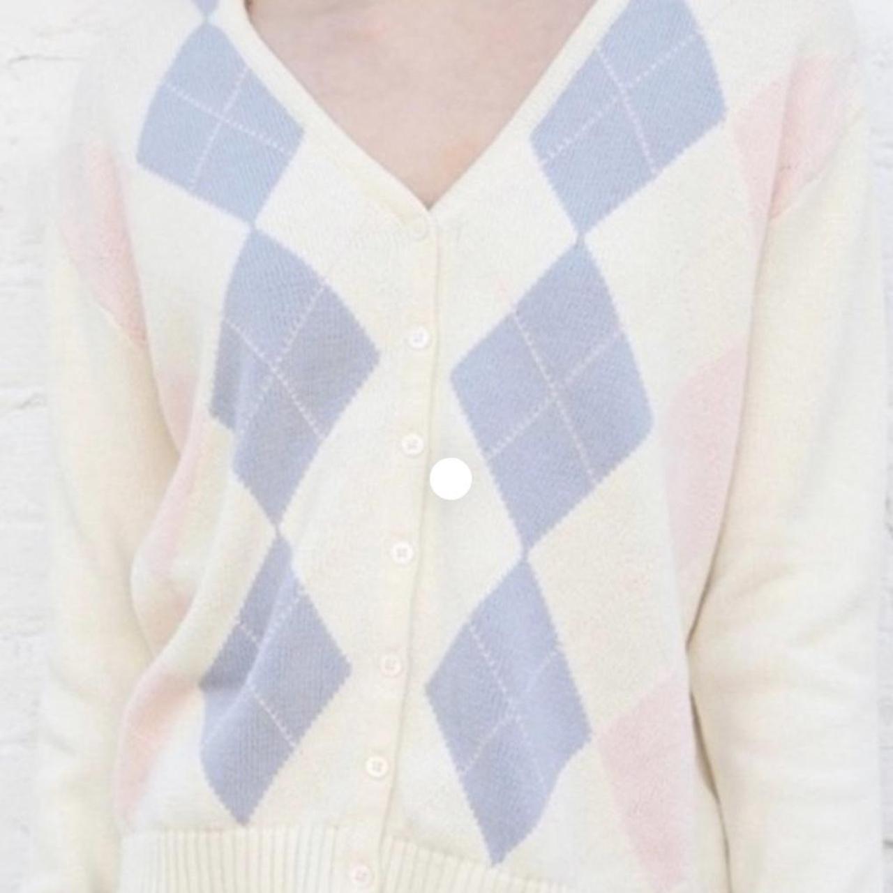 RARE BRANDY ARGYLE SWEATER it looks like the print... Depop