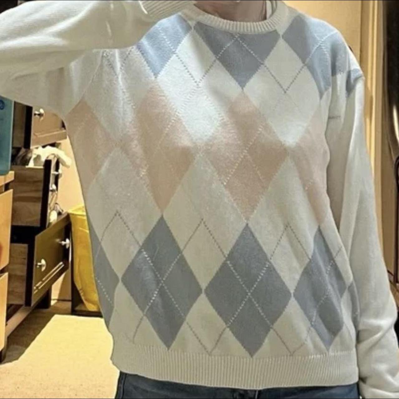 RARE BRANDY ARGYLE SWEATER it looks like the print... Depop