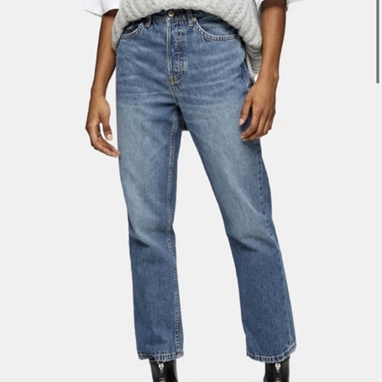 Topshop Editor Straight Leg Jeans Mid wash