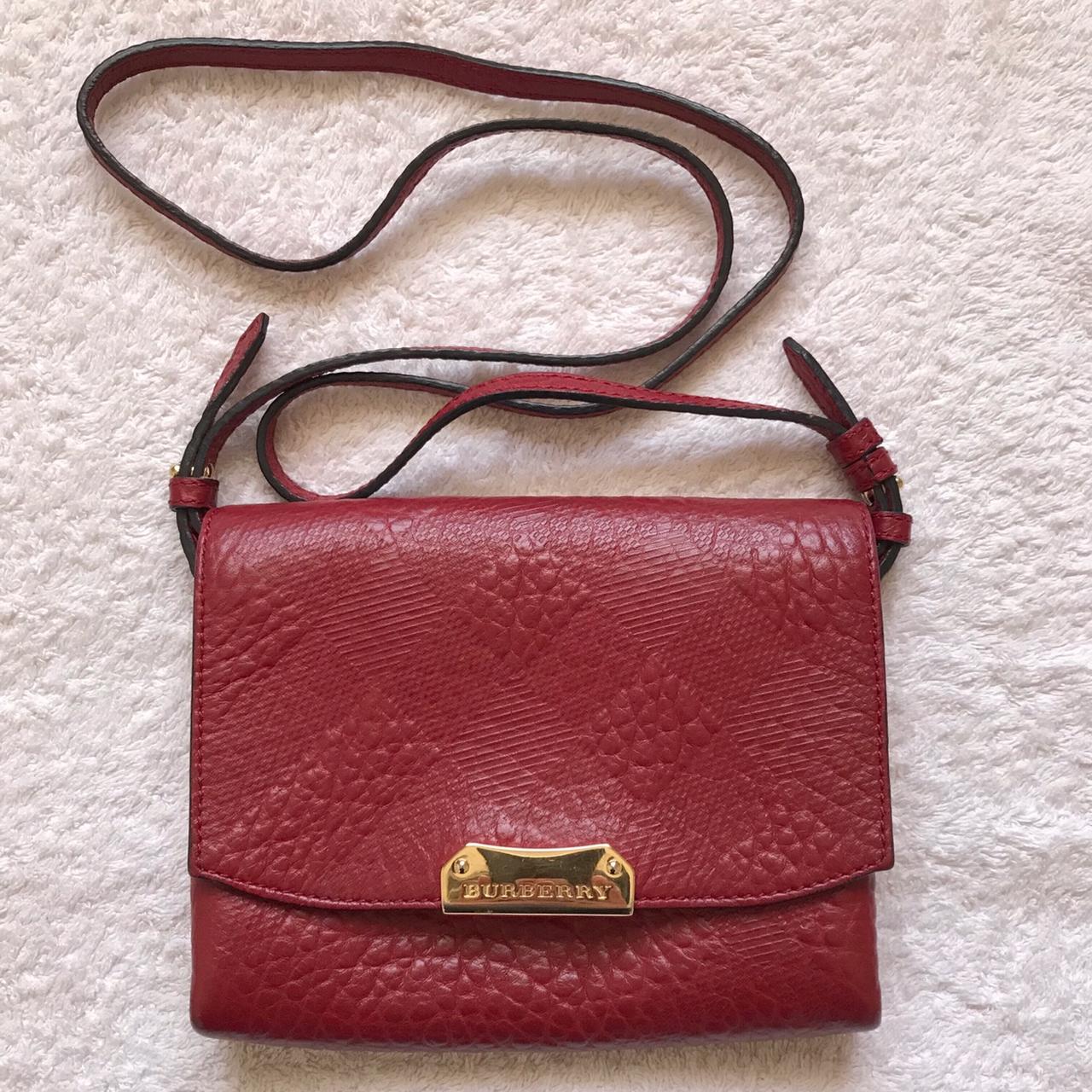 authentic Burberry Mini hand bag -vintage - minor - Depop